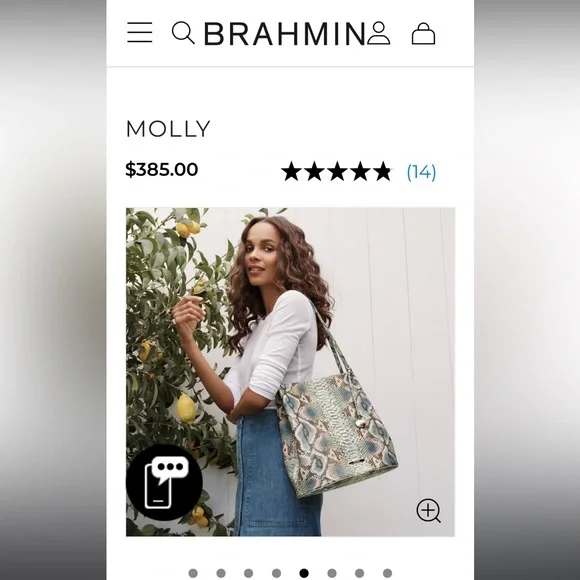 Stunning brahmin shoulder bag - Picture 3 of 11